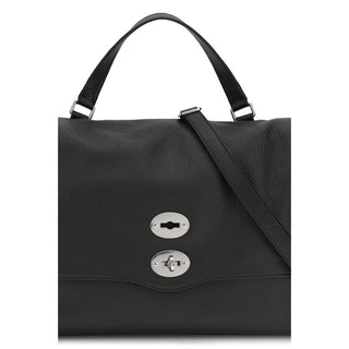 Zanellato Black Calf Leather Bos Taurus Handbag