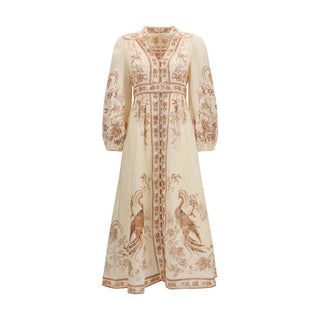 Zimmermann Beige Linen Casual Dress