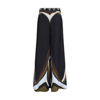 Emilio Pucci Black Silk Flared Pants