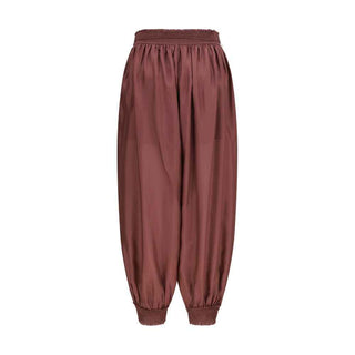 Zimmermann Bordeaux Silk Casual Pants