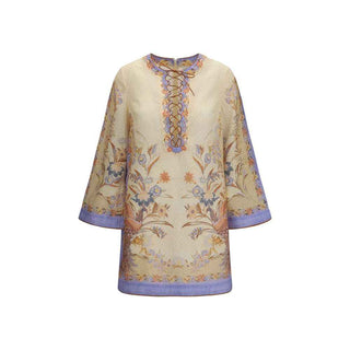 Zimmermann Multicolor Linen Casual Dress