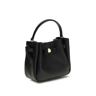 Tory Burch Black Calf Leather Bos Taurus Shoulder Bag