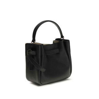 Tory Burch Black Calf Leather Bos Taurus Shoulder Bag