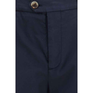 Brunello Cucinelli Black Cotton Chino Pants