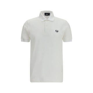 Fred Perry White Cotton Polo Shirt