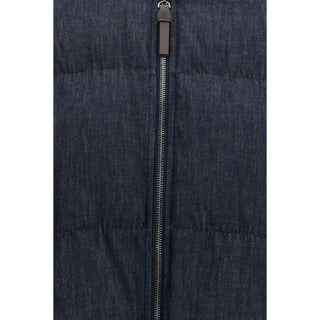 Brunello Cucinelli Blue Cotton Shell Jacket