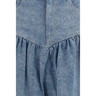 Ganni Blue Denim Skirt