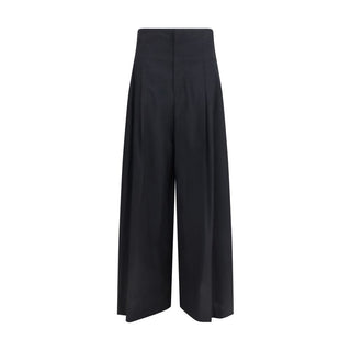 Brunello Cucinelli Black Cotton Casual Pants