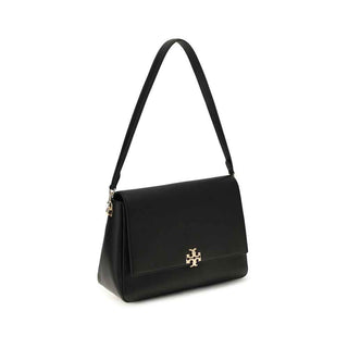 Tory Burch Black Calf Leather Bos Taurus Shoulder Bag