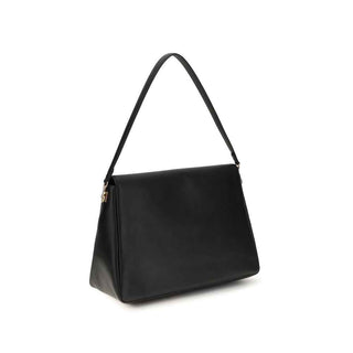 Tory Burch Black Calf Leather Bos Taurus Shoulder Bag