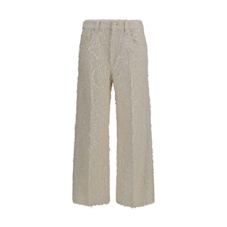 Brunello Cucinelli Beige Cotton Cropped Pants
