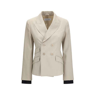 Max Mara Beige Wool Oves Aries Blazer