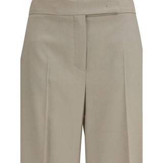 Max Mara Beige Wool Oves Aries Bermuda Shorts