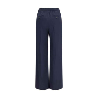 Max Mara Blue Wool Oves Aries Casual Pants