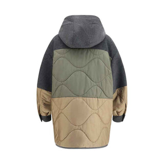 Max Mara Gray Wool Oves Aries Shell Jacket