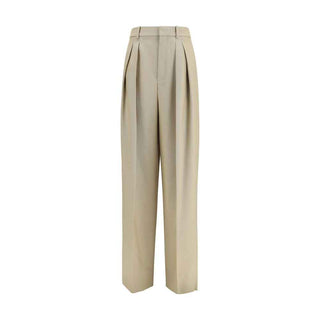 Saint Laurent Beige Wool Oves Aries Dress Pants