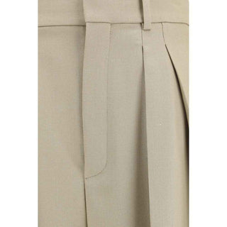 Saint Laurent Beige Wool Oves Aries Dress Pants