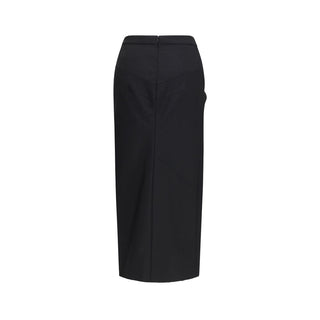 Givenchy Black Wool Oves Aries Midi Skirt