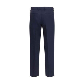 Fendi Blue Wool Oves Aries Dress Pants