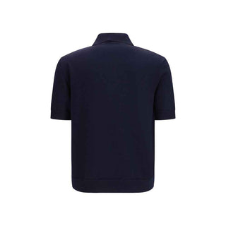 Balmain Blue Wool Oves Aries Polo Shirt