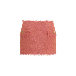 Balmain Multicolor Wool Oves Aries Mini Skirt