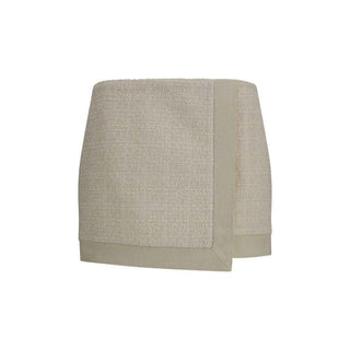 Balmain Beige Wool Oves Aries Mini Skirt