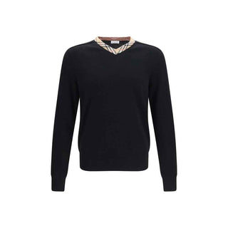 Burberry Black Wool Oves Aries Sweatshirt