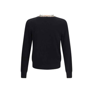 Burberry Black Wool Oves Aries Sweatshirt