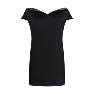 Balenciaga Black Wool Oves Aries Cocktail Dress