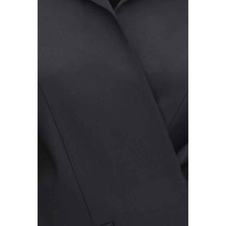 Khaite Black Wool Oves Aries Full-Length Jacket