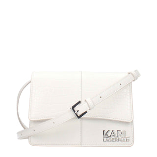 Karl Lagerfeld White Polyethylene Crossbody Bag