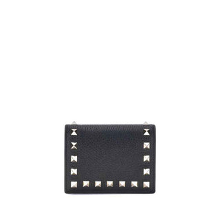 Valentino Garavani Black Calf Leather Bos Taurus Wallet