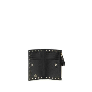 Valentino Garavani Black Calf Leather Bos Taurus Wallet