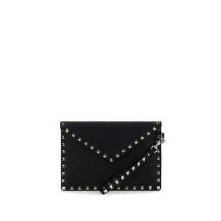 Valentino Garavani Black Calf Leather Bos Taurus Wallet