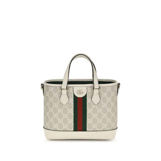 Gucci White Fabric Shoulder Bag
