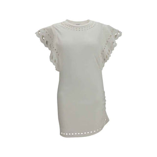 Marant Etoile White Cotton Casual Dress