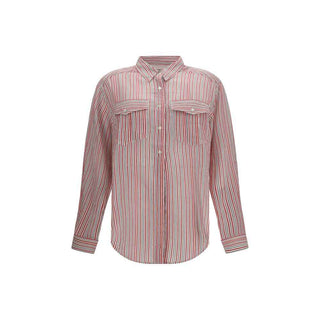Marant Etoile Beige Cotton Pattern Shirt