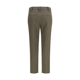 Brunello Cucinelli Bicolor Cotton Dress Pants