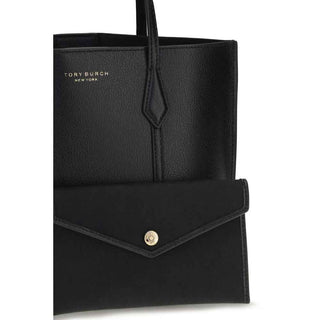 Tory Burch Black Calf Leather Bos Taurus Handbag