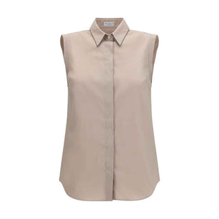 Brunello Cucinelli Beige Cotton Shirt