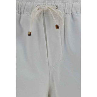 Brunello Cucinelli White Cotton Bermuda Shorts