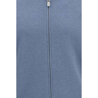 Brunello Cucinelli Blue Cashmere Cardigan