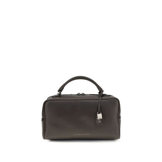 Brunello Cucinelli Brown Calf Leather Bos Taurus Handbag