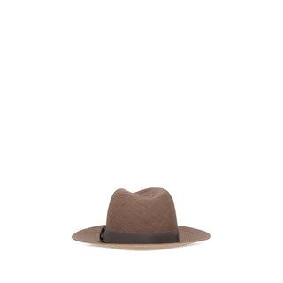 Brunello Cucinelli Brown Raffia Fedora