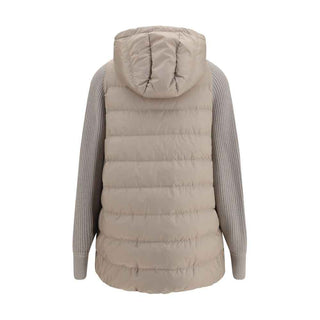 Brunello Cucinelli Gray Polyester Full-Length Jacket