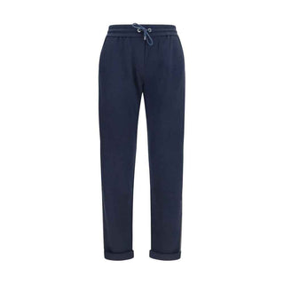 Brunello Cucinelli Blue Polyamide Casual Pants