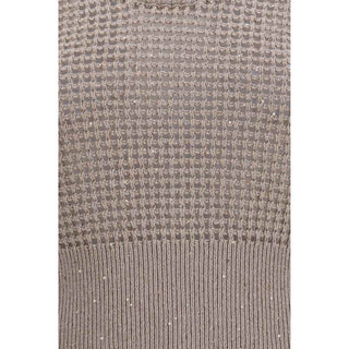 Brunello Cucinelli Beige Cotton Tank Tops