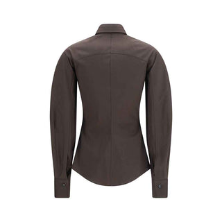 Brunello Cucinelli Brown Cotton Dress Shirt