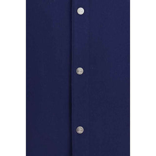 Brunello Cucinelli Blue Cashmere Full-Length Jacket