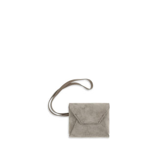Brunello Cucinelli Gray Calf Leather Bos Taurus Keychain